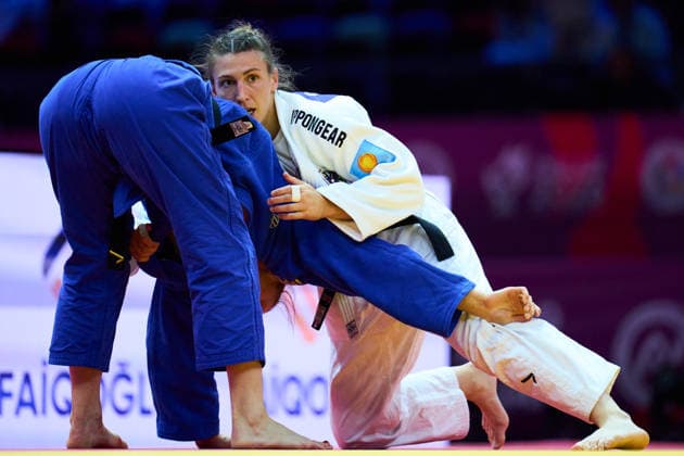 Polleres Michaela (AUT), OCTOBER 8, 2026 -Judo : World Judo Championships BAKU2026 Women s -70kgSemi-final match at National Gymnastics Arena in Baku, Azerbaijan.  aflo_354298676 KenxAsakurax