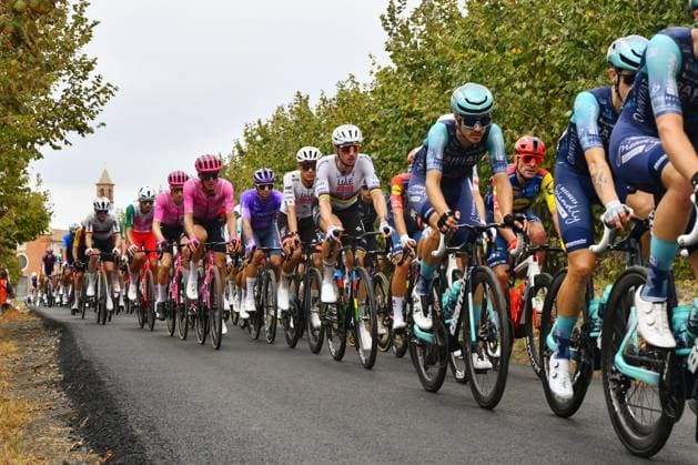 CYCLING - Road cycling, Rad, Radsport, Strasse - Il Gran Piemonte 2026 Photo by IPA ABACAPRESS.COM89429256 - Brandon McNulty (USA) riding in the pack during Il Gran Piemonte 2026, a street cycling race in Aqui Terme, Italy, on October 8, 2026 Aqui Terme Italy  Copyright: xIPAxSport ABACAx