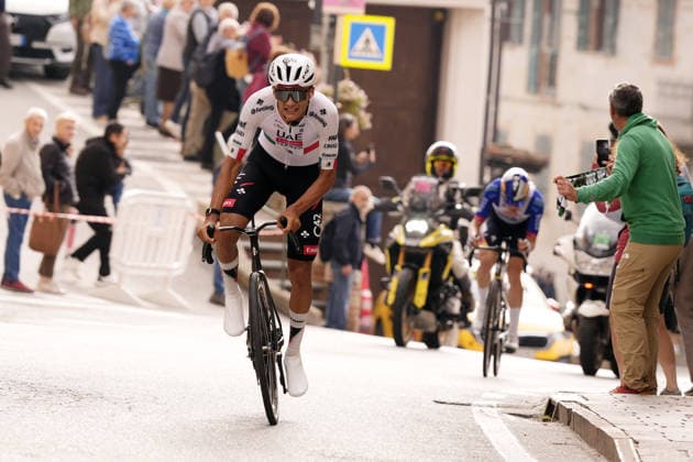 Mexico s Isaac Del Toro Romero of UAE Team Emirates XRG during the 110th edition of the Gran Piemonte 2026 a 185 km one day race from Asti to Bra on October 08, 2026, Italy.  Copyright: xFabioxFerrari LaPressex