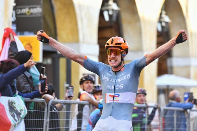 IPA89433032 - Dorian Godon (FRA) during Il Gran Piemonte 2026, a Road cycling, Rad, Radsport, Strasse race in Aqui Terme, Italy, on October 8, 2026  Copyright: xDavidexVaninetti IPAxSportx xx IPA89433032