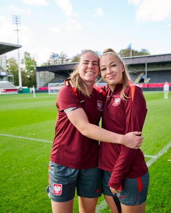 08.10.2026 LEUVEN , PILKA NOZNA KOBIET ( WOMEN S FOOTBALL) TRENING OFICJALNY PRZED POLFINALEM BARAZY MISTRZOSTW SWIATA 2027 TRENING NZ. ADRIANA ACHCINSKA, WERONIKA ZAWISTOWSKA FOTO RADOSLAW JOZWIAK CYFRASPORT NEWSPIX.PL --- Newspix.pl RA2_5980