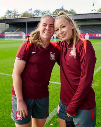 08.10.2026 LEUVEN , PILKA NOZNA KOBIET ( WOMEN S FOOTBALL) TRENING OFICJALNY PRZED POLFINALEM BARAZY MISTRZOSTW SWIATA 2027 TRENING NZ. ADRIANA ACHCINSKA, WERONIKA ZAWISTOWSKA FOTO RADOSLAW JOZWIAK CYFRASPORT NEWSPIX.PL --- Newspix.pl RA2_5983