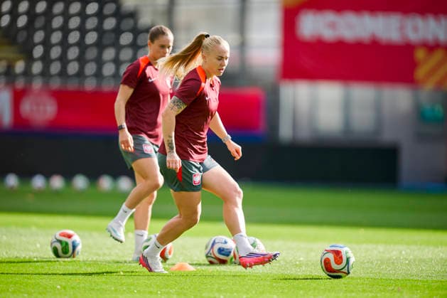 08.10.2026 LEUVEN , PILKA NOZNA KOBIET ( WOMEN S FOOTBALL) TRENING OFICJALNY PRZED POLFINALEM BARAZY MISTRZOSTW SWIATA 2027 TRENING NZ. PAULINA DUDEK FOTO RADOSLAW JOZWIAK CYFRASPORT NEWSPIX.PL --- Newspix.pl RA2_6144