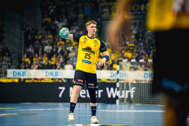 08.10.2026, xwppx, Handball Opel HBL, Rhein-Neckar Loewen - ThSV Eisenach v.l. Haukur Thrastarson (Rhein-Neckar Löwen)
