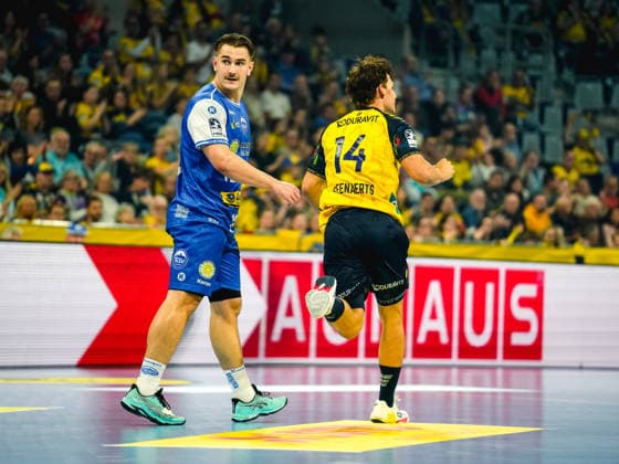 08.10.2026, xwppx, Handball Opel HBL, Rhein-Neckar Loewen - ThSV Eisenach v.l. Gino Steenaerts (Rhein-Neckar Löwen)