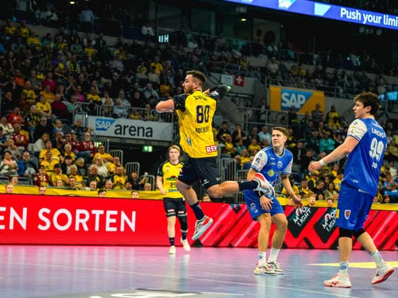 08.10.2026, xwppx, Handball Opel HBL, Rhein-Neckar Loewen - ThSV Eisenach v.l. Jannik Kohlbacher (Rhein-Neckar Löwen)