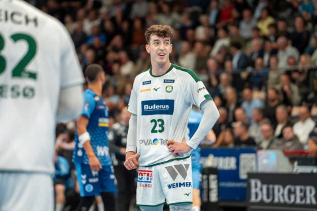 Handball I Herren I Saison 2026-2027 I Bundesliga I 8. Spieltag I TVB Stuttgart - HSG Wetzlar I 08.10.2026 Marti Soler Biescas (23, HSG Wetzlar) Stuttgart Porsche Arena Baden-Württemberg Deutschland Copyright: xLobeca MaxxPetershansx