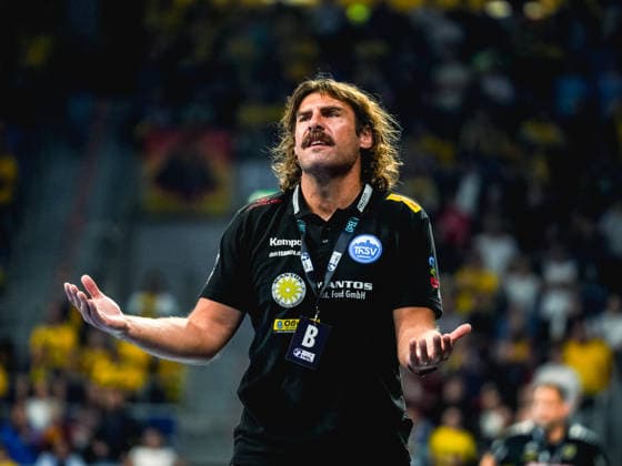 08.10.2026, xwppx, Handball Opel HBL, Rhein-Neckar Loewen - ThSV Eisenach v.l. Sebastian Hinze (Trainer ThSV Eisenach)