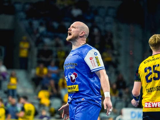 08.10.2026, xwppx, Handball Opel HBL, Rhein-Neckar Loewen - ThSV Eisenach v.l. Peter Walz (ThSV Eisenach)