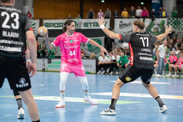 Handball, HBL2: SC DHfK Leipzig - TuS N-Lübbecke; 08.10.2026 Dean Bombac (44, SC DHfK Leipzig). Handball, 2. Bundesliga, Saison 2026 2027, 7. Spieltag: SC DHfK Leipzig vs. TuS N-Lübbecke am 08.10.2026 in der Quarterback Immobilien Arena Leipzig. Copyright: xBEAUTIFULxSPORTS JanxKaeferx