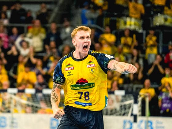 08.10.2026, xwppx, Handball Opel HBL, Rhein-Neckar Loewen - ThSV Eisenach v.l. Edwin Aspenbäck (Rhein-Neckar Löwen)