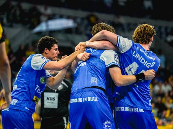 08.10.2026, xwppx, Handball Opel HBL, Rhein-Neckar Loewen - ThSV Eisenach v.l. Jubel TsVH Eisenach