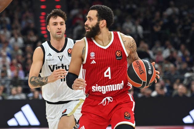 Duane WASHINGTON JR. (FCB), Aktion. Basketball Euro League,Saison 2026 2027, FC Bayern Muenchen - Virtus Bologna am 08.10.2026 , S A P G A R D EN