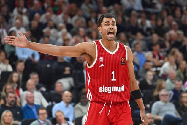 Oscar DA SILVA (FCB), Gestik,gibt Anweisungen, Aktion,Einzelbild,angeschnittenes Einzelmotiv,Halbfigur,halbe Figur. Basketball Euro League,Saison 2026 2027, FC Bayern Muenchen - Virtus Bologna am 08.10.2026 , S A P G A R D EN