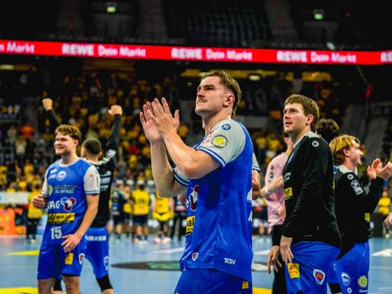 08.10.2026, xwppx, Handball Opel HBL, Rhein-Neckar Loewen - ThSV Eisenach v.l. Felix Aellen (ThSV Eisenach)