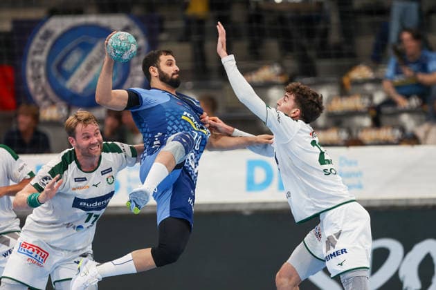 Mohamed Darmoul (TVB Stuttgart, 70) GER, TVB Stuttgart vs. HSG Wetzlar, Handball, Opel Handball-Bundesliga, 8. Spieltag, Spielzeit 2026 2027, 08.10.2026 GER, TVB Stuttgart vs. HSG Wetzlar, Handball, Opel Handball-Bundesliga, 8. Spieltag, Spielzeit 2026 2027, 08.10.2026 Stuttgart Copyright: xEibner-Pressefoto SoerenxHerwegx EP_SHG