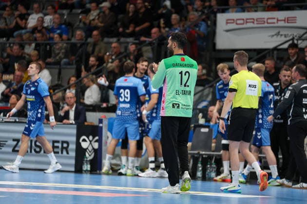 Mohamed El Tayar (TVB Stuttgart, 12) GER, TVB Stuttgart vs. HSG Wetzlar, Handball, Opel Handball-Bundesliga, 8. Spieltag, Spielzeit 2026 2027, 08.10.2026 GER, TVB Stuttgart vs. HSG Wetzlar, Handball, Opel Handball-Bundesliga, 8. Spieltag, Spielzeit 2026 2027, 08.10.2026 Stuttgart Copyright: xEibner-Pressefoto SoerenxHerwegx EP_SHG