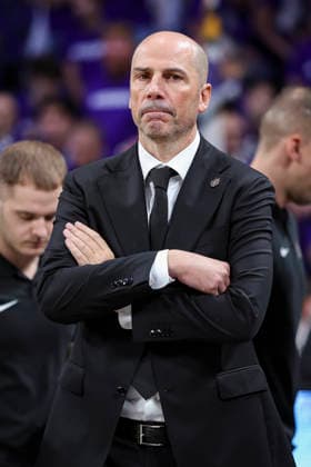 October 8, 2026, Madrid, Madrid, Spain: Joan Penarroya, head coach of Partizan Mozzart Bet Belgrade, looks on during the Euroleague Basketball Regular Season Round 4 game between Real Madrid v Partizan Mozzart Bet Belgrade at Movistar Arena on October 08, 2026 in Madrid, Spain. Real Madrid V Partizan Mozzart Bet Belgrade - Euroleague 2025 2026  - ZUMAa181 20261008_zaa_a181_226 Copyright: xIrinaxR.xHipolitox