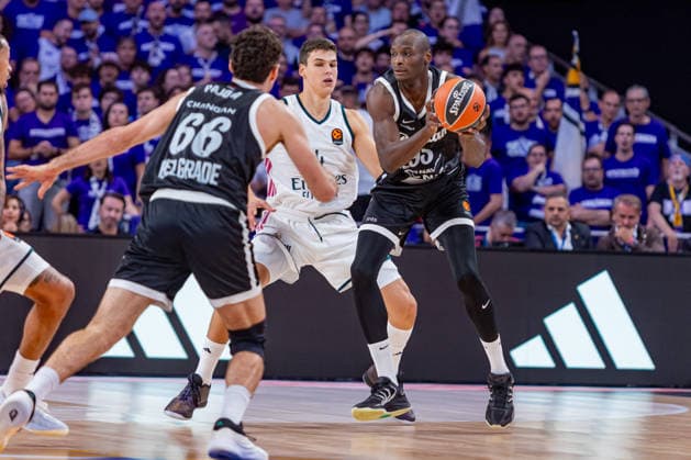 ESP: Euroleague Real Madrid v Partizan Belgrade Bandja Sy of Partizan during the Euroleague match between Real Madrid and Partizan Mozzart Bet Belgrade played at Movistar Arena Stadium on October 8 2026 in Madrid Spain Madrid Spain Basketball Copyright: xAlbaxPachecox xAgenciaxLOFx
