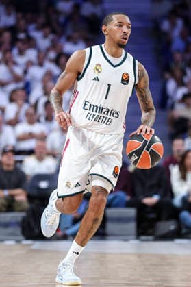 October 8, 2026, Madrid, Madrid, Spain: Nick Smith Jr. of Real Madrid in action during the Euroleague Basketball Regular Season Round 4 game between Real Madrid v Partizan Mozzart Bet Belgrade at Movistar Arena on October 08, 2026 in Madrid, Spain. Madrid Spain - ZUMAa181 20261008_zaa_a181_234 Copyright: xIrinaxR.xHipolitox