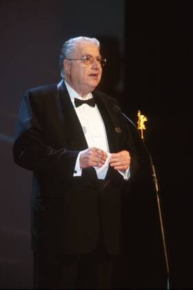 Festivalchef Moritz de Hadeln (GER) vor der Preisverleihung