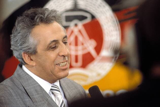 Egon Krenz anlässlich der Wahl der DDR im Palast der Republik
