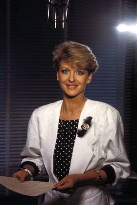 Moderatorin Carmen Nebel (GDR) - Fernsehen der DDR