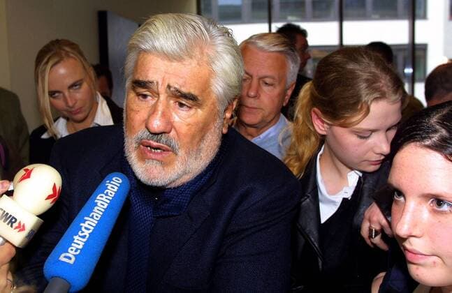 Schauspieler Mario Adorf (GER) gibt Interviews anlässlich der Präsentation seines Films -Epsteins Nacht- im Mainzer Kino Cinestar