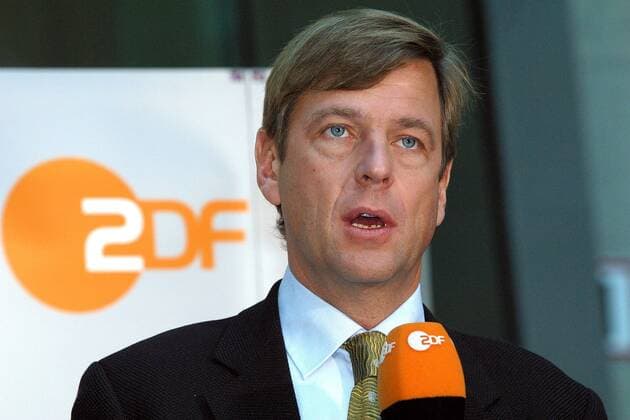 Dr. Claus Kleber (GER Anchorman des ZDF -Heute Journals-) auf der Jahrespressekonferenz des ZDF