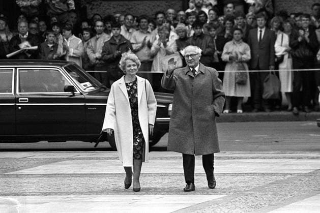 Erich Honecker (Staatsratsvorsitzender der DDR) und seine Frau Margot (Ministerin für Volksbildung beide GDR)