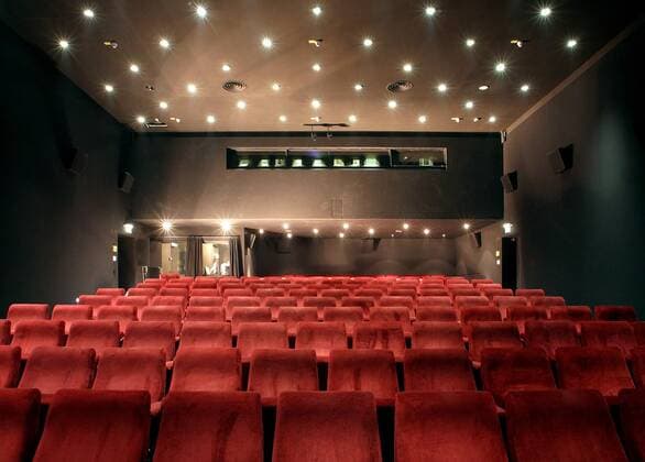 Leerer Vorführsaal im Münchner Filmmuseum