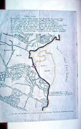 Republikflucht - Fluchthelferkarte des Bezirks Falkensee (DDR)