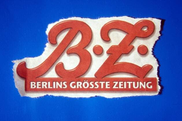 Schriftzug - BZ-Berlins größte Zeitung