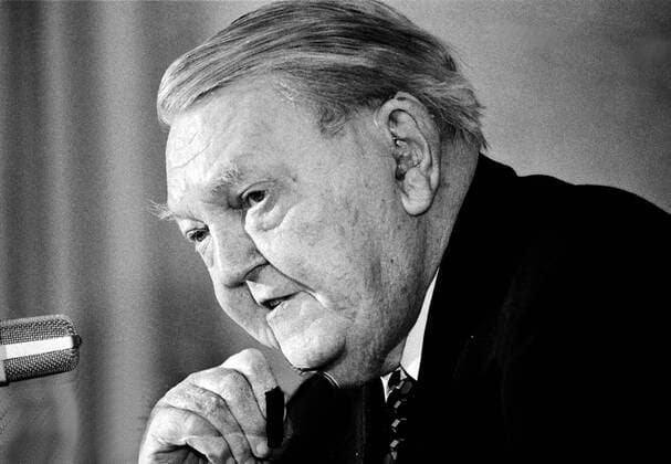 Ludwig Erhard (GER CDU Alterspräsident des Bundestages)