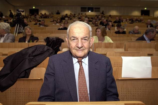 Publizist Prof. Alfred Grosser (FRA) anlässlich der Veranstaltung -Scientist in Residence- in Essen