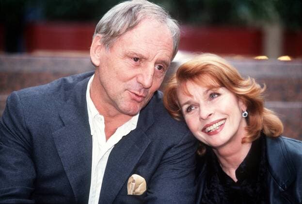 Schauspieler Günther Maria Halmer (GER) und Senta Berger (AUT) anlässlich eines Pressetermin zum ZDF-Fernsehfilm -Trennungsfieber- in Köln