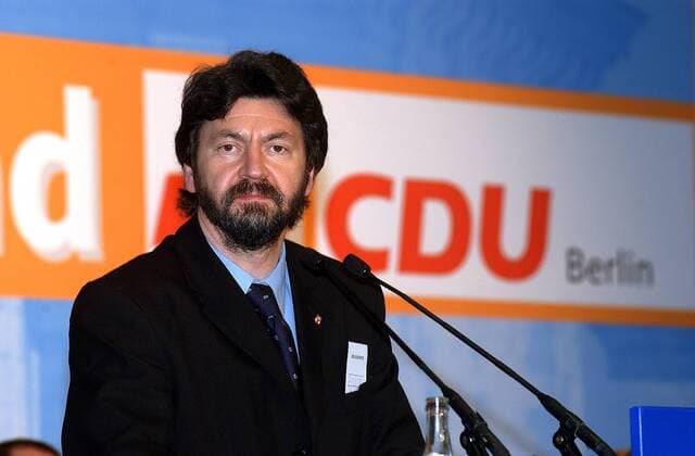 Joachim Zeller (GER CDU-Landesvorsitzender Bezirksbürgermeister Berlin-Mitte) anlässlich des CDU-Landesparteitages im Hotel Palace in Berlin
