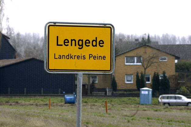 Ortseingangsschild Lengede im Landkreis Peine