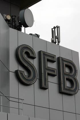 SFB-Schriftzug am Funkhaus