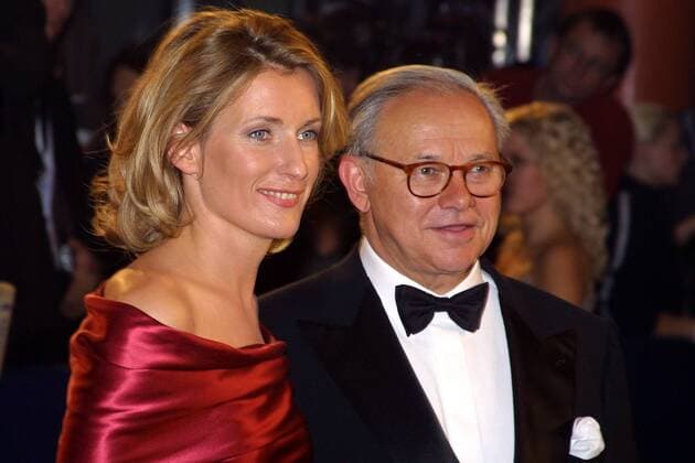 Schauspielerin Maria Furtwängler (GER) und Ehemann Dr. Hubert Burda (GER Vorstandsvorsitzender Hubert Burda Media GmbH & Co. KG) anlässlich der Bambi-Verleihung 2002 in Berlin