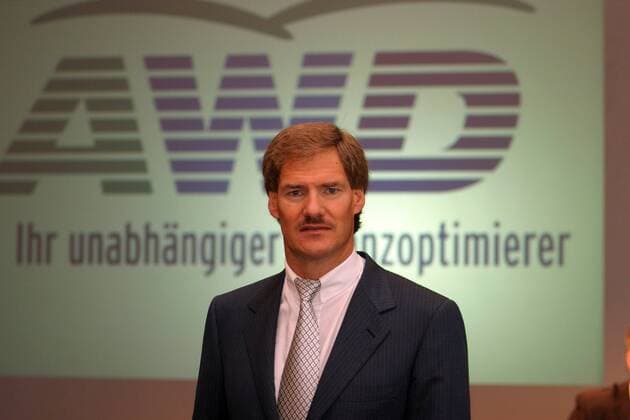 Carsten Maschmeyer (GER Vorstandsvorsitzender AWD Holding AG) anlässlich der Halbjahrespressekonferenz in Frankfurt
