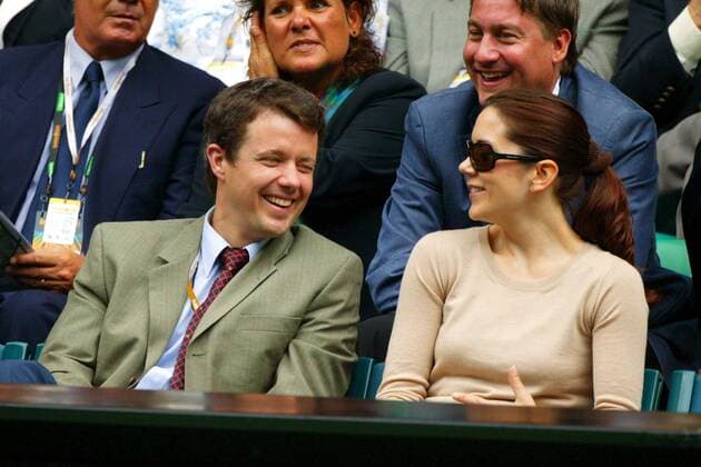Kronprinz Frederik von Dänemark (DEN) mit seiner Verlobten Mary Donaldson (AUS) am Rande der ATP Australian Open in Melbourne - !PublicationPermittedInGermanyAustriaAndSwitzerlandOnly!