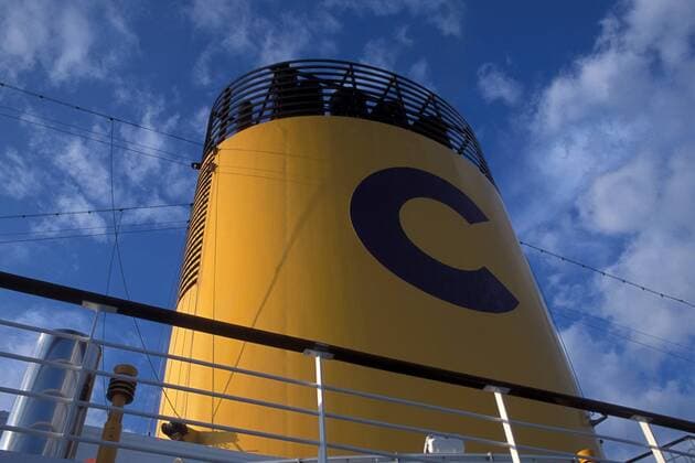 Schornstein des Kreuzfahrtschiffes Costa Atlantica