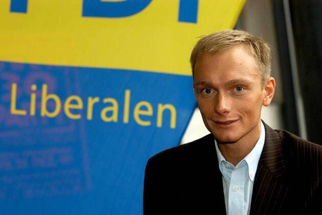 Christian Lindner (GER FDP-Generalsekretär in NRW) während des FDP-Parteitags in Krefeld