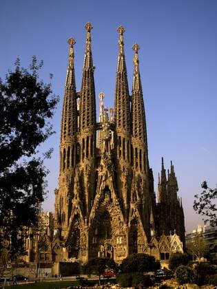 Tempel der Sagrada Famillia in Barcelona - Spanien