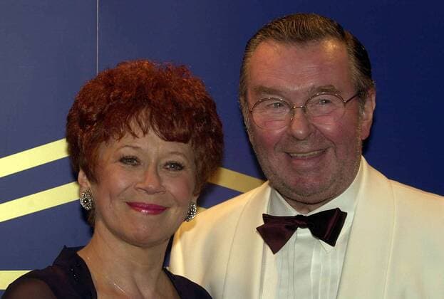 Schauspieler Ernst H. Hilbig (GER) und Ehefrau Lotti Krekel (GER Schauspielerin) anlässlich der Unesco-Gala in Neuss