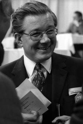 Ernst Benda (GER CDU Präsident Bundesverfassungsgericht) auf dem 19. CDU-Bundesparteitag vom 4.10.-5.10.1971 in Saarbrücken