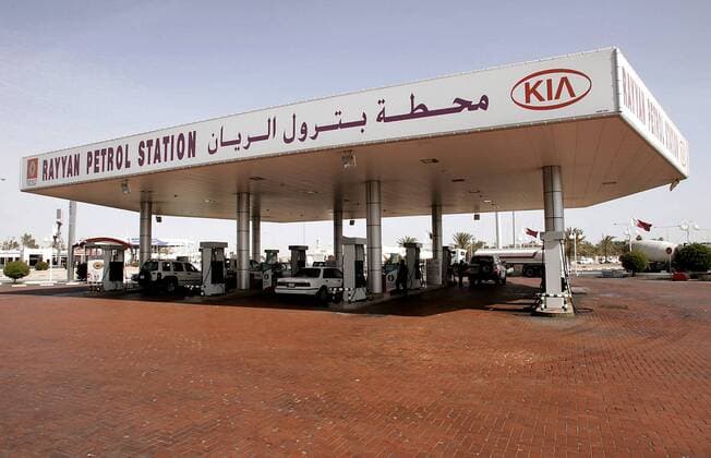 Tankstelle der - Rayyan Petrol Station - in Doha - Qatar