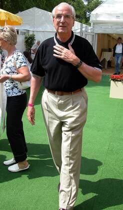 Journalist Günther von Lojewski (GER SFB-Intendant von 1989 bis 1997) am Rande der Ladies German Open in Berlin