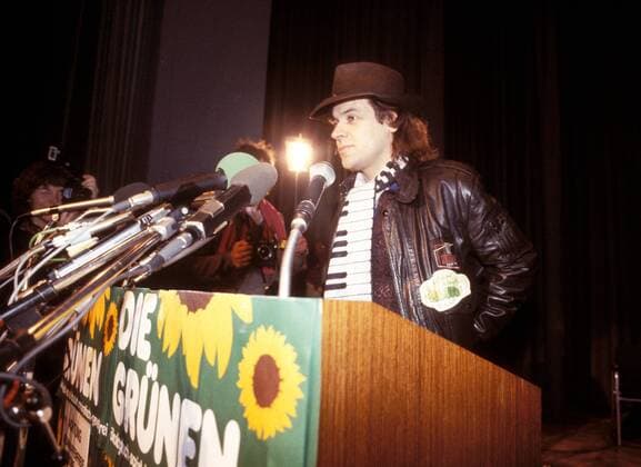 Sänger Udo Lindenberg (GER) während einer Veranstaltung der GRÜNEN